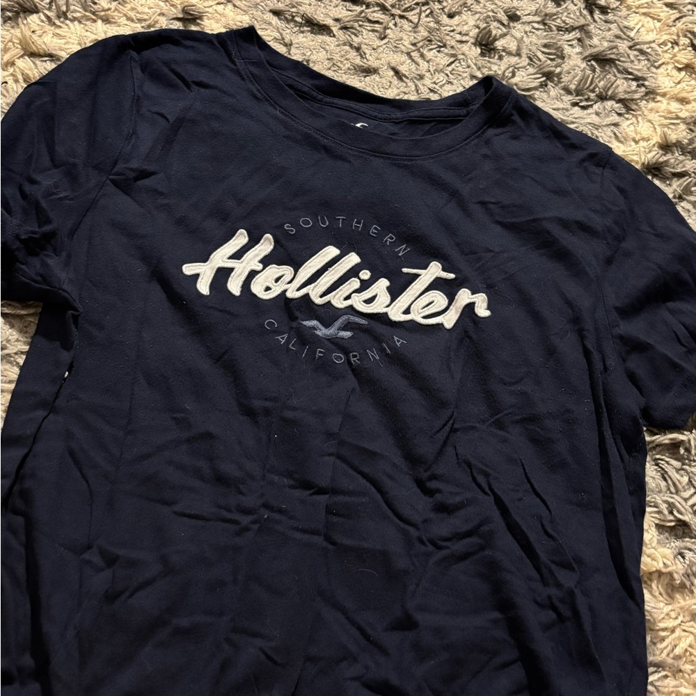 Hollister Navy Large Tee